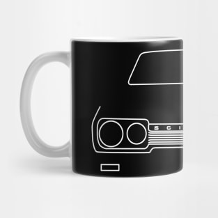 Reliant Scimitar classic car outline graphic (white) Mug